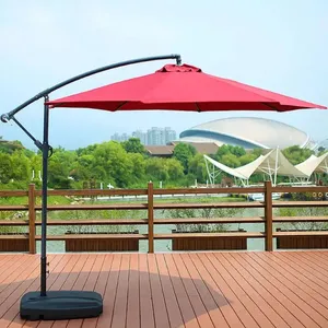 Garten hof römischer Regenschirm Freiluft-Sonnenschutz Regenschirm Schatten Terrasse Freiluft-Strand-Regenschirm