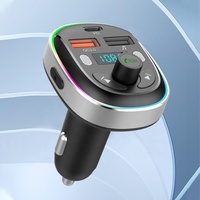 Lecteur MP3 Bluetooth pour voiture, appels mains libres, émetteur FM avec chargeur USB 3A, FCC