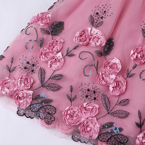 A9 sin mangas dama de honor boda <span class=keywords><strong>princesa</strong></span> niños arco cumpleaños bola fiesta espectáculo noche lavanda Rosa vestidos suaves para niñas - Product Image 5