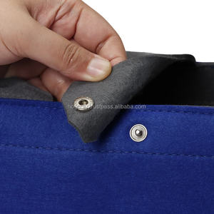 Bolsos Tote Rectangulares de Diseño Clásico de Fieltro PET para Mujer, Color Sólido, con Cierre Abierto, Personalizables con Logotipo, Venta al Por Mayor - Product Image 4