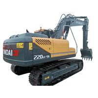 Excavatrice hydraulique d'occasion Hyundai R220LC-9S, 21,9 tonnes, pour travaux de construction