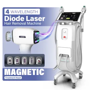 Equipamento a laser para venda, dispositivo profissional de depilação a laser 808nm, 4 ondas, máquina de diodo para depilação