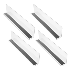 Étagères magnétiques en acrylique en forme de L personnalisables pour supermarchés, avec séparateurs de tiroirs en plastique - Product Image 1