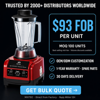 Mixeur Commercial Robuste à Marque Blanche, Moteur 1500W, Durée de Vie 2000+ Heures, Certifié CE ROHS SGS, Fournisseur de Mixeurs Professionnels