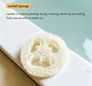 Natural Dried Loofah Soap Pad Water Draining Soap Holder Anti-slip Sponge Soap Saver Mat for Bathroom <b>Kitchen</b> Handmade Soap - Product Image 5