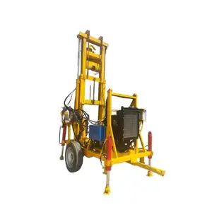 factory hydraulic diesel Core water well drilling rig machine 100m for sale in China
