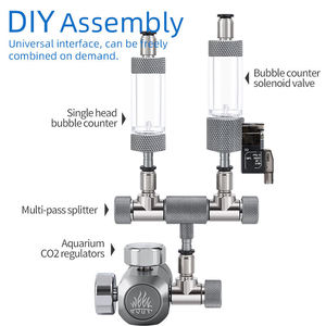 Çim tankı için çift metre Solenoid valfli yüksek performanslı akvaryum <span class=keywords><strong>C02</strong></span> regülatörü - Product Image 4