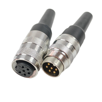 Connecteur circulaire M16 en gros, étanche IP67, 3 broches mâle/femelle, douilles métalliques BNC, contacts en cuivre 4P, raccords de câbles