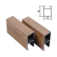 Foshan Factory, listones de aluminio externos, listones de grano de madera, paneles de revestimiento de paredes para exteriores