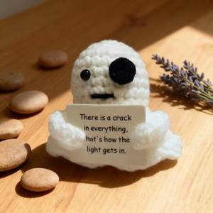 Thème de Pâques fantôme blanc pour cadeau de poupée au Crochet reconnaissant fait à la main poupée de fil de laine tricotée précieuse créative pour cadeau optimiste - Product Image 4