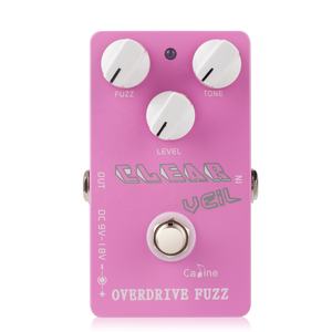 Pédale d'effets Caline CP-32 rose, « Clear Veil », overdrive fuzz, pédale d'effets pour guitare électrique - Product Image 2