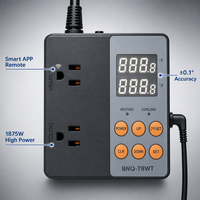Contrôleur de température hydroponique intelligent Wi-Fi Mackay MKQ-T9WT 1875W, thermostat à double sortie pour serre et aquarium