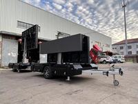 Écran Led mobile à économie d'énergie P4 P5 P6 publicité led billboard Trailer Led écran avec panneaux solaires et batterie