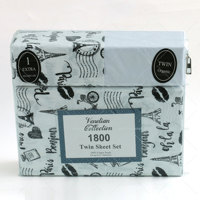 100% Polyester 80gsm brossé impression pigmentaire microfibre ensembles de draps de literie de luxe 4 pièces