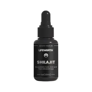 Lifeworth dấu vết muối khoáng với kẽm shilajit bột nhựa viên nang giàu axit Fulvic