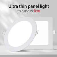Plafonnier Moderne Rond Carré 3W 6W 9W 12W 15W 18W 24W Aluminium Ultra Mince Encastré Led Spot Panneau Lumineux