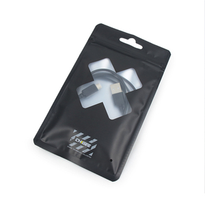 Custom Brand Electronic Accessories Packaging Reusable Mylar Ziplock <strong>Bag</strong> For Charging Cable <strong>Mobile</strong> Phone Case - Product Image 5