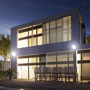 Proiettore LED nero con sensore, 10W, 4000K, 950lm, ideale per illuminazione esterna e sicurezza. - Product Image 3