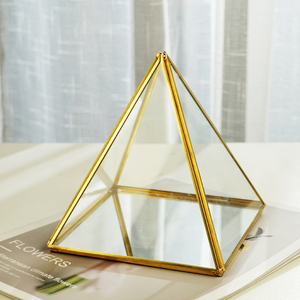 Mini verre géométrique moderne + support de jardinière en métal présentoir de plantes de fougère d'air pour <span class=keywords><strong>la</strong></span> maison, le bureau et <span class=keywords><strong>la</strong></span> décoration de mariage - Product Image 1