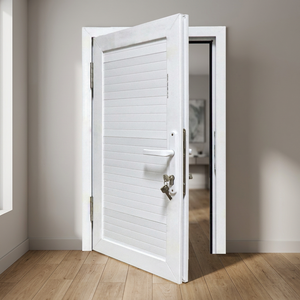 ประตูบานเปิด UPVC แบบกันเสียง กันน้ำ รุ่นโมเดิร์น Hoffen ขนาด 81x205 พร้อมฉนวนกันความร้อน ป้องกันลม สำหรับภายนอกอาคาร เหมาะสำหรับโรงแรม - Product Image 2