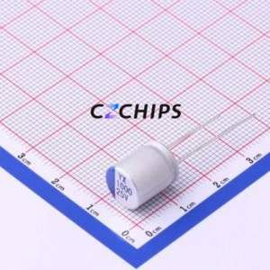 ตัวเก็บประจุแบบแข็ง SPE1EM102G12OL ชนิด Through Hole (THT), ขนาด D10xL12 มม. 1000uF 20% 25V 5 มม. - Product Image 1