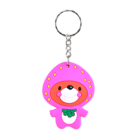Etiqueta RFID NFC Mini Personalizada de PVC+Epoxi con Personajes de Dibujos Animados para Niños, Escanea para SOS, Resistente al Agua y a la Intemperie, 13.56MHz, Llavero