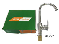 Robinet en laiton de marque Ifan, couleur chrome, robinets de cuisine, robinets de lavabo de salle de bain, robinet en laiton, robinet mélangeur de bain