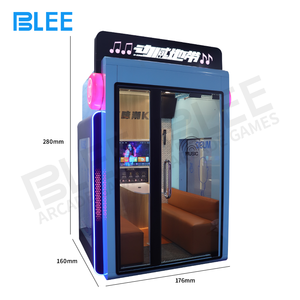 Mini cabina personalizada KTV <span class=keywords><strong>Karao</strong></span>, Sala insonorizada, máquina de karaoke de autoservicio, cabina de karaoke insonorizada que funciona con monedas - Product Image 4