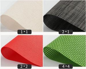 Tissu en <span class=keywords><strong>maille</strong></span> Teslin à rayures écossaises, résistant à l'usure, durable, en <span class=keywords><strong>maille</strong></span> jacquard enduite de PVC pour chaises d'extérieur et hamacs - Product Image 2