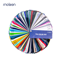 Film de protection de peinture Moben 1,52*15m, effet métallique brillant, TPU nano-enduit, vert arc-en-ciel émeraude, changement de couleur, application sèche/humide.