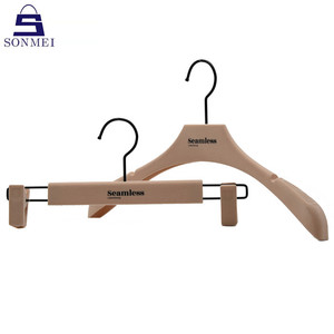 Sang Trọng Váy Màu Hồng Móc Áo Đặt Tùy Chỉnh Nhung Quần Áo Móc Áo - Product Image 5