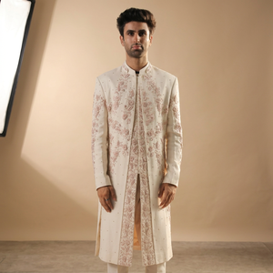 STYLISH & BEAUTIFUL ZARI EMBROIDERY on SHERWANI & <b>PANT</b> WITH MATCHING SHOE Men's Suits & Blazer>Men's Suits - Product Image 6