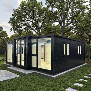 Casa de contenedores plegable de paquete plano personalizada de 40 pies <span class=keywords><strong>con</strong></span> estructura cóncava-convexa, éxito mundial para hoteles, oficinas, tiendas - Product Image 2