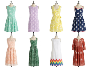 Vestidos de Verano para Adultos, Cuello Redondo Simple, Tela Delgada, Mezcla Aleatoria de Colores, Envío en Caja Mixta - Product Image 1
