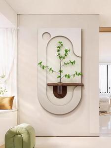 Arte Mural Moderno Luminoso Texturizado en 3D con Soporte para Florero, Decoración de Pared Iluminada de Lujo con Luz LED - Product Image 5