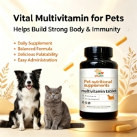 Tablet Multivitamin Kualitas Premium untuk Hewan Peliharaan, Suplemen Kesehatan Umum, Suplemen dan Vitamin untuk Kucing, Perawatan Kesehatan Kucing