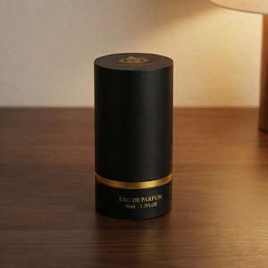 Envase de Tubo de Papel Dorado Negro para Botella de Perfume de 30 ml con Logotipo Estampado en Caliente - Product Image 2