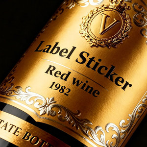 Etichette Personalizzate in Carta Kraft per <span class=keywords><strong>Vino</strong></span> <span class=keywords><strong>Rosso</strong></span>, Design Stampato, Adesivi Sigillanti Trasparenti Impermeabili di Alta Qualità, Vendita all'Ingrosso - Product Image 2