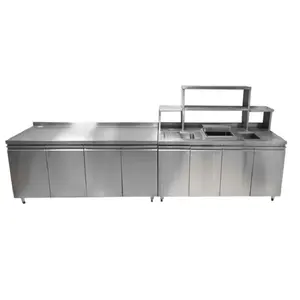 Stainless steel tables commercial work bench customized kitchen equipment