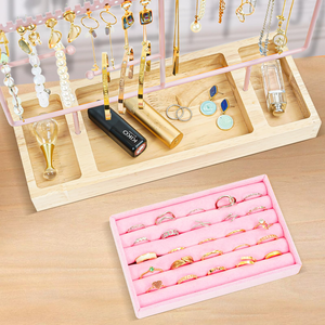 Jewelry Display Rack Small Accessories Hanging Rack Earrings Bracelets Necklace Pendant <b>Storage</b> <b>Shelf</b> - Product Image 5
