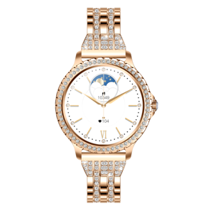 2025 New Arrival thông minh Vòng xem với mạ Vàng TRIM & hồng kim cương Inlay, tinh tế sang trọng cho mỗi dịp - Product Image 1