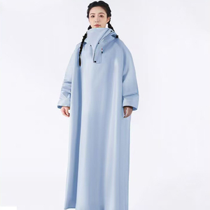 Imperméable léger et portable pour cycliste électrique, avec capuche, <span class=keywords><strong>poncho</strong></span> long pour femmes et hommes, usage quotidien - Product Image 4