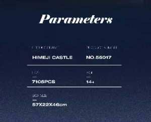 Famoso Kit de Bloques de Construcción en Miniatura del <span class=keywords><strong>Castillo</strong></span> de Himeji de Japón, Regalo de Arquitectura Histórica <span class=keywords><strong>con</strong></span> Decoraciones de Flores de Cerezo - Product Image 2