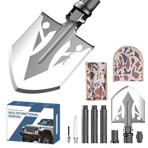 Pelle de tranchée multifonction X3-36 83x16cm, outil de survie pliable pour le camping en plein air avec poignée en D - Product Image 4