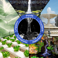 Pompe à eau submersible à haut débit 5300 GPH, pompe de bassin à économie d'énergie avec sortie réglable pour aquariums, fontaines et hydroponie