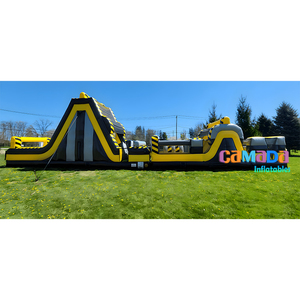 Toboggan gonflable Obstacle Château de haute qualité Jeux Camouflage Parcours d'obstacles gonflable - Product Image 4