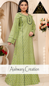 Caftán Largo Maxi para Mujer, 100% Algodón Puro, Ropa Musulmana Tradicional, Cómoda y Modesta, Proveedor OEM ODM - Product Image 3