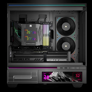 ROYAL KNIGHT 120 Refroidisseur d'air CPU double <span class=keywords><strong>tour</strong></span> 6 caloducs en aluminium pour LGA 1851/1700 AM4/5 Noir Blanc TDP245W pour 245W + Power - Product Image 4