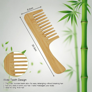 Wholesale Custom Portable Eco-friendly Bamboo Hair <b>Brush</b> <b>Detangling</b> Comb Air Cushion Biodegradable Natural Wooden Travel - Product Image 3