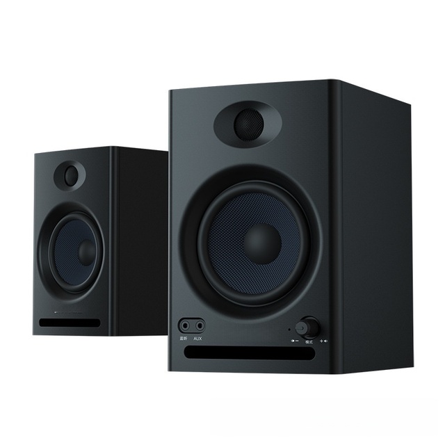 Popular Desktop Home Audio System Powered Sound with Subwoofer and Wooden HiFi Stereo Speaker for Multimedia